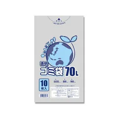  シモジマ HEIKO ゴミ袋 LD#035 透明 70L #006604820 1セット(300枚:10枚×30パック)のサムネイル