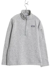 【お得なクーポン配布中!】 パタゴニア ベターセーター ハーフジップ レディース M 18年製 アウトドア 裏起毛 フリース セーター プルオーバー ジャケット ブルゾン 灰