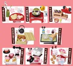 未開封】リーメント ミッキー＆ミニー 桜茶屋 全8種 ディズニー BOX