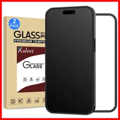 【人気商品】Ksleri アンチグレア 2枚セット iPhone 14 Pro max対応 ガラスフィルム 液晶 保護フィルム ガイド枠付き さらさら ゲームフィルム 指紋防止 反射防止 高硬度9H 6.7インチ