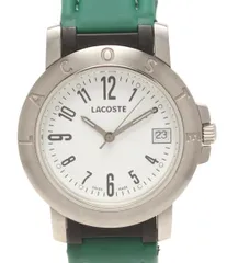 美品 ラコステ 腕時計 クオーツ ホワイト ユニセックス LACOSTE