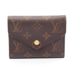 ルイ・ヴィトン LOUIS VUITTON 三つ折り財布 ポルトフォイユ ヴィクトリーヌ M62472 PVCコーティングキャンバス ポルトフォイユ・ヴィクトリーヌ レディース Used A