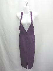 ◇ ⊇ Andemiu アンデミュウ ロング ワンピース サイズF パープル レディース E  【1502180011559】