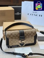 【今日特価】Coach Georgie Colorblock Rivet Messenger Bag - コーチ ジョージー カラーブロック リベット メッセンジャーバッグ～3way 仕様 × モダンで個性的なデザイン～送料無料-WTO輸入2