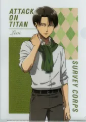 【中古】クリアファイル リヴァイ(マフラー着用ver.) 描き下ろしイラスト A4クリアファイル 「進撃の巨人」