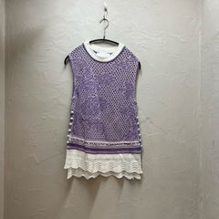 mame kurogouchi マメクロゴウチ Sleeveless Scala Knit Tops ノースリーブニット【代官山08】