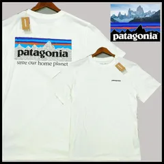 新品 パタゴニア Patagonia 半袖 Tシャツ US/L 白 M's P-6 Mission Organic Tee T-SHIRT オーガニックコットン メンズ