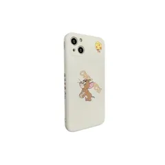 トムとジェリー iPhone16 Pro 用 ケース 6.3インチ スマホケース iphone16pro 用ケース アイフォン16 プロ 用 シリコンカバー レンズ保護 ワイヤレス充電対応 指紋防止【iPhone全機種対応】 トム ジェリー iPhone1 1