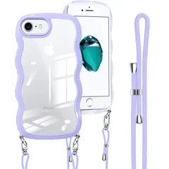 【新着商品】ケース クリア ショルダー iPhone SE2 iPhone SE3 iPhone カバー 肩がけ 首掛け iPhone8 iPhone7 韓国 おしゃれ 斜めかけケース 可愛い かわいい 薄型 SE 透明 軽量 シリコン TPUバンパー アイフ