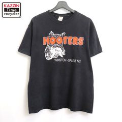 00s DELTA フーターズ HOOTERS プリント 半袖Ｔシャツ メンズ Lサイズ相当