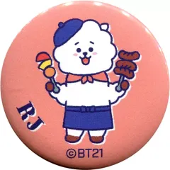【中古】バッジ・ピンズ RJ(ジン) オリジナル缶バッジ 「BT21×ファミリーマート」 2020年9月対象商品購入特典