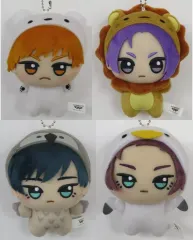 【中古】ぬいぐるみマスコット・ぬいぐるみバッジ 全4種セット ちびぐるみ～アニマル着ぐるみver.～vol.2 「ブルーロック」