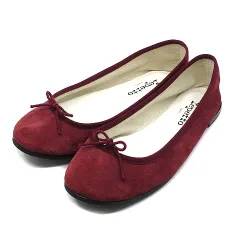 repetto サンドリオン 25cm レッド フラットシューズ スエード repetto サンドリオン 25cm レッド フラットシューズ スエード