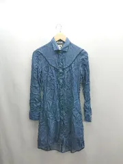 ◇ ⊇ Levi's リーバイス 長袖 膝丈 ワンピース サイズXS ブルー系 レディース E  【1502060012706】のサムネイル
