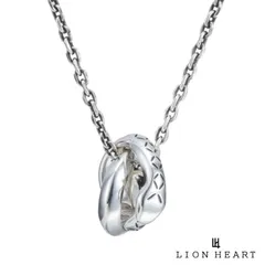 ライオンハート BASIC ウロボロス ダブルリング ネックレス シルバー925 メンズ ブランド LION HEART