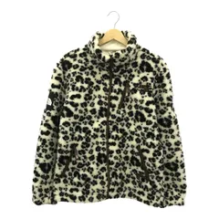 THE　NORTH　FACE　WHITE　LABEL　ザノースフェイスホワイトレーベル　NJ4FM50O　 RIMO　FLEECE　JACKET　リモフリースジャケット　Sサイズ　レオパード柄　ホワイト/ブラック