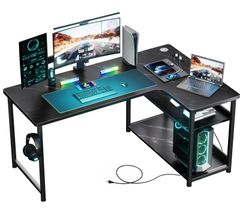 【数量限定】79奥行き*110幅*74.5高さ 右棚 DL001 配線穴付き MARBLE 棚高さ調節可能 BLACK 黒 モニターアーム対応 ジーティーレーシング ラック付き 机 pcデスク コンセント付き 勉強机 L字 オフィスデスク パソコンデスク 書斎