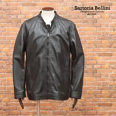 美品✨Sartoria Bellini レザージャケット　羊革　迷彩　黒　3 L 極美品✨Sartoria Bellini レザージャケット 羊革 迷彩 黒3 L