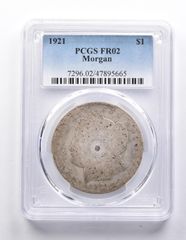 FR02 1921年 モルガン銀貨 PCGS ローボール 