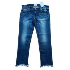 未使用 UNGRID フレイドヘムストスリ レディースL サイズ27 クロップド スキニーデニム アングリッド