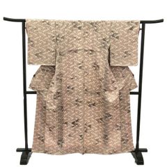 小紋/薄紫/未使用品/京友禅/仕立上がり/適応身長158～164㎝/10795