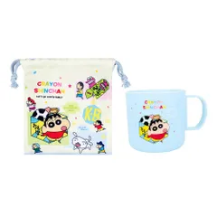 ☆ しんちゃん/カラフルコミック ☆ キャラクター プラコップ＆巾着セット プラコップ 巾着セット コップ袋 プラスチック コップ 子供 園児 子ども キッズ キャラクター グッズ しんちゃん すみっコぐらし ドラえもん かわいい 幼稚園 保育園 入園グッズ