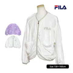 【新品 在庫処分】FILA フリース ジャケット フィラ 女の子 キッズ ジュニア ボアシャギージャケット ノーカラー 子供 130cm 140cm 150cm 160cm  j4405