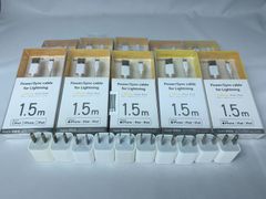 【箱破損品】【10本セット】エレコム Lightningケーブル 長さ1.5m LHC-UAL15WH＆USB電源アダプタセット