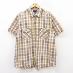 XL/古着 エアロポステール 半袖 シャツ メンズ 00s コットン 茶他 ブラウン チェック 25jun20 中古 トップスのサムネイル