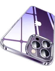 ★CASEKOO iPhone 14 Pro 用 ケース クリア 黄変防止 耐衝撃 米軍MIL規格 ストラップホール付き カバー ワイヤレス充電対応 アイフォン 14Pro 用 ケース 6.1インチ「KORI 」(クリア)