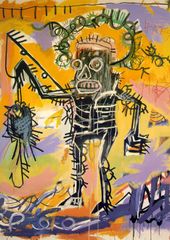 ジャン＝ミシェル・バスキア「釣り」 A3(297㎜×420㎜）アートポスター 日本製 絵画 インテリア 壁紙