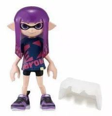【中古】食玩 トレーディングフィギュア 2.ガール(ネオンパープル) セット 「スプラトゥーン2 きせかえギアコレクション3」
