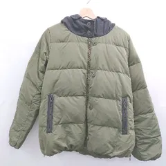 ■ ⊇ blanc basque ブランバスク リバーシブルミリタリーデザイン 長袖 ダウンジャケット サイズ38 カーキ レディース E  【1507030005535】のサムネイル