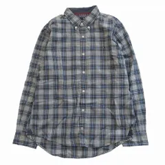 TOMMY HILFIGER トミーヒルフィガー  ワンポイントロゴ  ボタンダウン チェック柄 長袖 シャツ メンズ サイズXL 【中古】