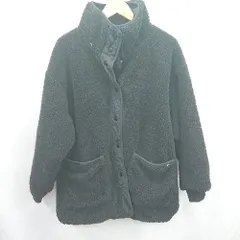 ◇ FREAK'S STORE フロントボタン　2Way　モコモコ　カジュアル 長袖 ジャンパー サイズF ブラック系 レディース E  【1506300027833】のサムネイル