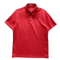 サイズ：M TAYLOR MADE テーラーメイド  半袖ポロシャツ ボタンダウン  レッド系 [240101512084] ゴルフウェア メンズ ストスト