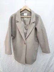 ◇ LOWRYS FARM ローリーズファーム シンプル 無地 長袖 チェスターコート サイズF グレー系 レディース P  【1405090004171】