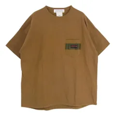 REMI RELIEF レミレリーフ × BRIEFING ブリーフィング ポケット ロゴ ナイロン切替 半袖 Tシャツ ブラウン系 XL【中古】のサムネイル