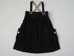 バーバリー ロンドン burberry london アウトレット 子供服 女の子 110cm ジャンパースカート 黒 カットソー ノバチェック 春 夏 ★3 ガールズ 女児 キッズ 【中古】 ユーズド リサイクル こども