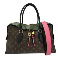 LOUIS VUITTON M41455 モノグラム テュイルリートート 2way バッグ ルイヴィトン カーキ ピンク トート ♯0203010290