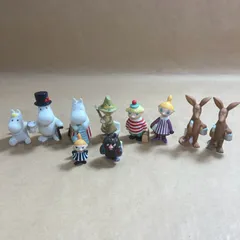 ★ 千趣会 ベルメゾン ムーミンコレクション 陶器製フィギュア  10点 まとめ商品 ムーミンパパ、ムーミンママ、スナフキン、ミイ、ミムラ、スニフ など 0.34kg
