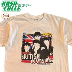 KONO 101 FM BRITISH INVASION（ケイオーノー ワンオーワン ブリティッシュ インヴェイジョン）ヴィンテージTシャツ ビートルズ FAB4 XLサイズ USA製