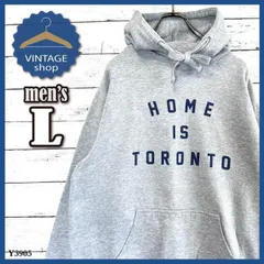 【Peace Collective】古着アメリカパーカー長袖メンズLグレー