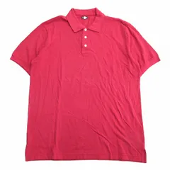 アルマーニ ジーンズ ARMANI JEANS ロゴ 刺繍 鹿の子 ポロシャツ カットソー 半袖 イタリー製 M 赤 レッド メンズ♪９※のサムネイル