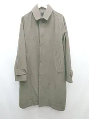 ◇ nano universe ナノユニバース ステンカラー ロング 通勤 長袖 コート サイズXL ブラウン系 メンズ P 【1402080014264】