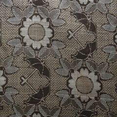 本場大島紬 【西郷柄 割り込み絣】 袷着物 未着用品 アンティーク着物 正絹 アンティーク 本場大島紬 着物 割り込み絣 向日葵 傘【230676y