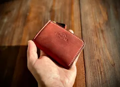 イタリアンレザー　コインケース　本革　ミニウォレット