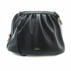 アーペーセー A.P.C. Ninon ドローストリング バッグ ショルダー バッグ 斜め掛け 黒 ブラック ■GY18 /MQ