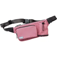 ☆ ローズ ☆ 体にフィット 軽量ウォークバッグ ウォーキングバッグ 軽量 ウォークバッグ ショルダーバッグ ウェストポーチ ウェストバッグ 腰バッグ 2WAY 薄くて軽い 大容量 ボトル収納 男女兼用 おしゃれ かわいい ガーデニング 旅行