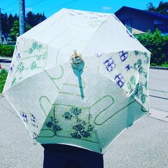 手作り日傘(うす緑)
